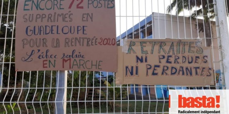“The majority of schools in Guadeloupe are blocked but the media speak little about it”