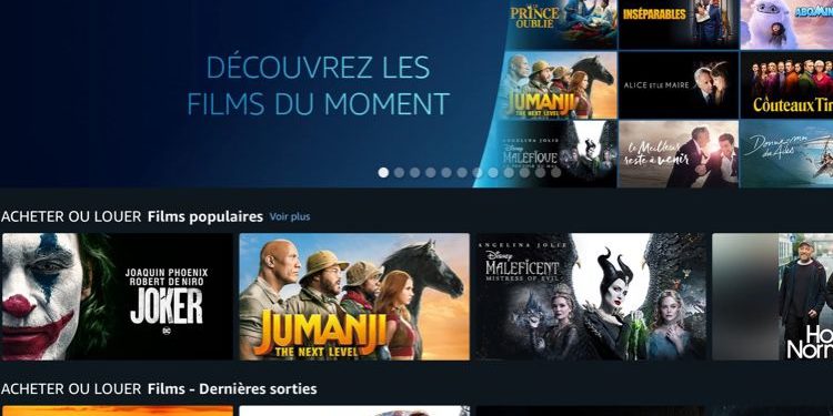 Amazon Prime Video offers movies for purchase and rental