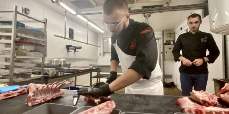 A best butcher’s apprentice in France in the running for the World Cup in the United States
